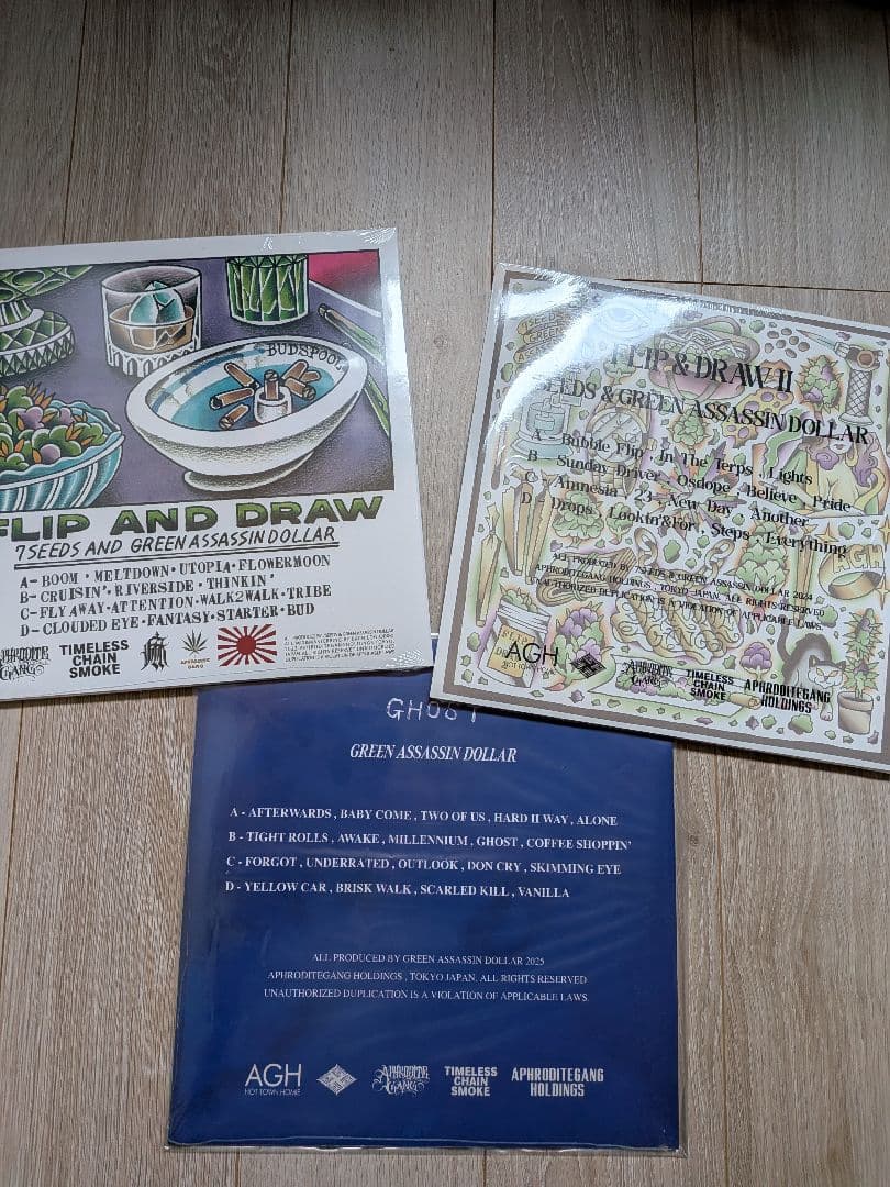 新品未使用 FLIP&DRAW I&II Ghost 3枚セット