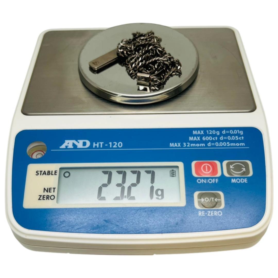 【極美品】喜平ネックレス ゲルマニウム ダイヤモンド0.12ct GⅡW32