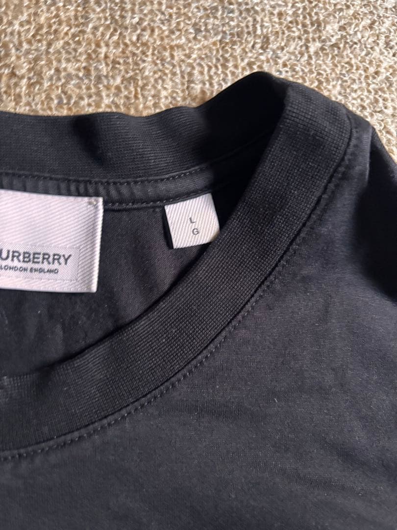 BURBERRY ロゴ Tシャツ 黒 L