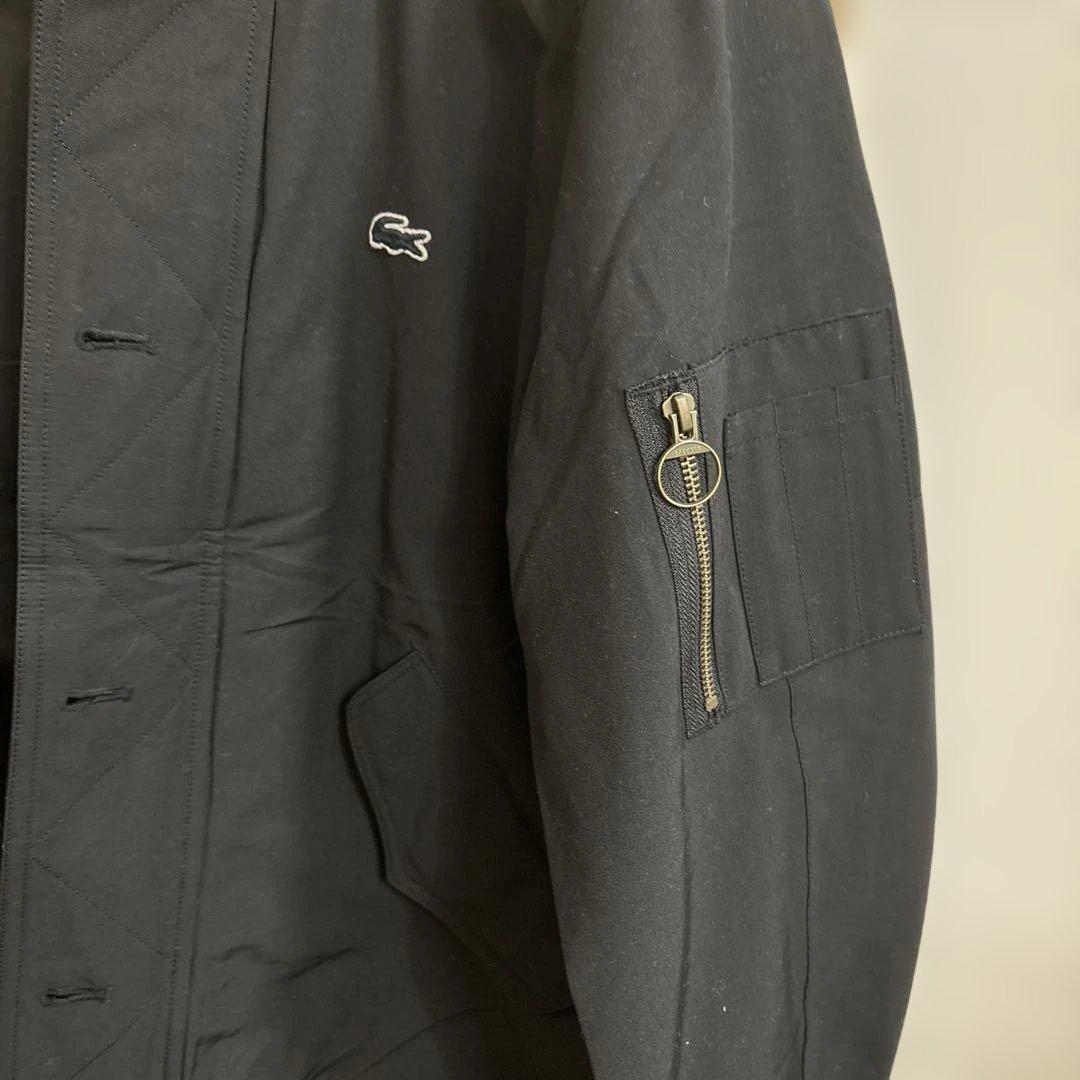 Lacoste ジャケット ブルゾン US Sサイズ ブラック　J4 ラコステ