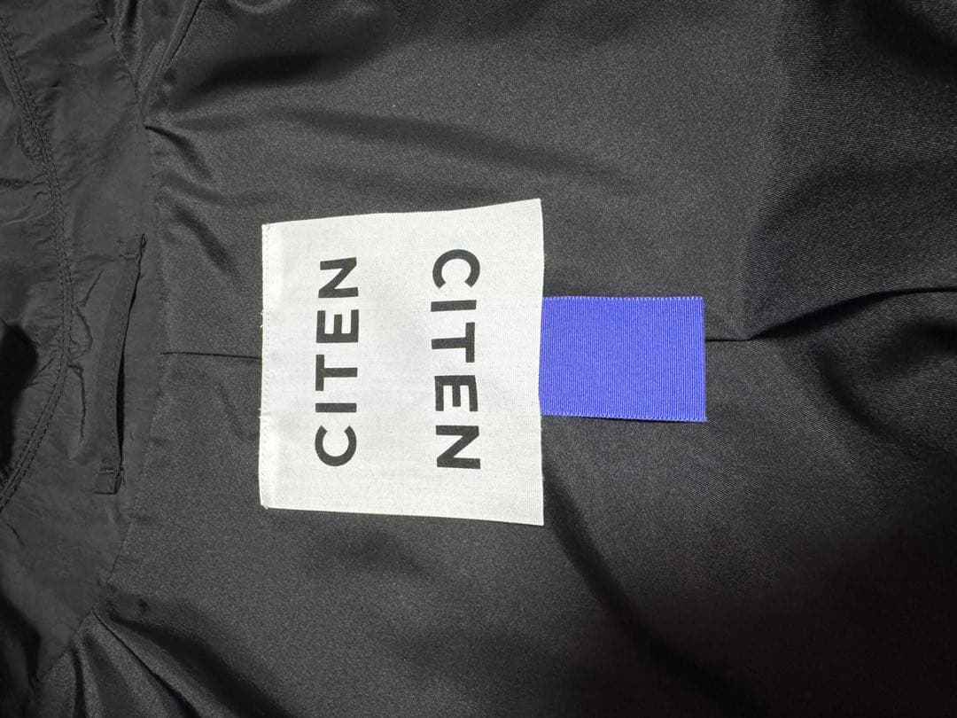 【未使用】CITEN 23SS Coat ベルベットナイロンコートブラック 春夏