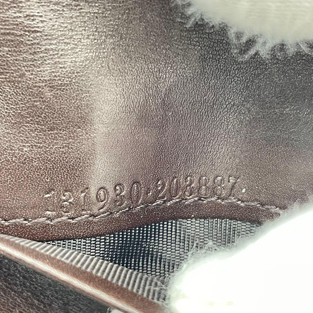 【良品】 GUCCI カードケース 名刺入れ GGキャンバス シェリーライン