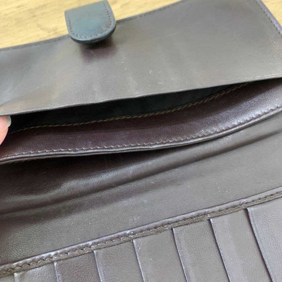 【値下げ】BOTTEGA VENETA 二つ折り財布 ダークブラウン