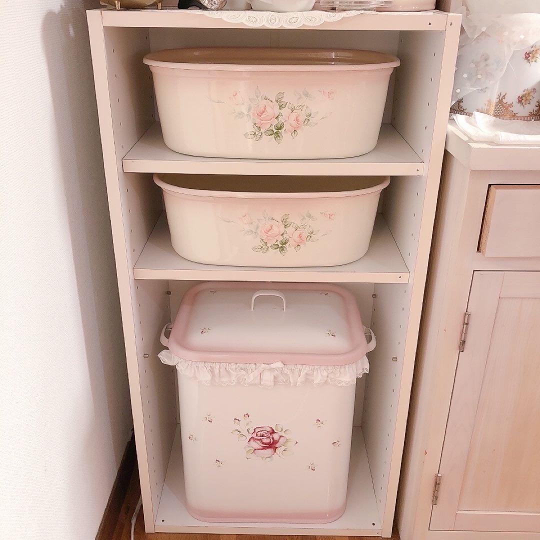 ①箱付新品 琺瑯ウォッシュタブ 洗い桶 プランドパリ/イマン imaneマニー
