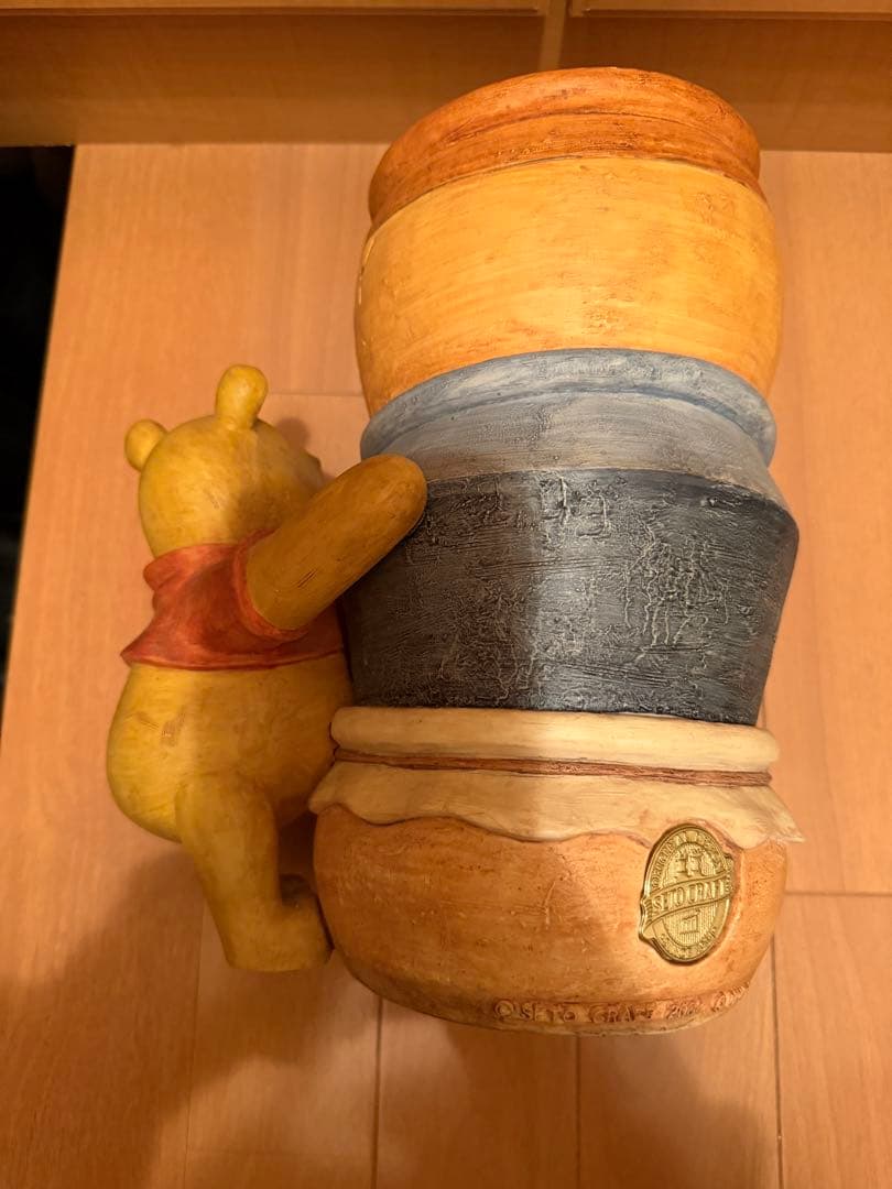 ディズニー　プーさん　傘立て　陶器