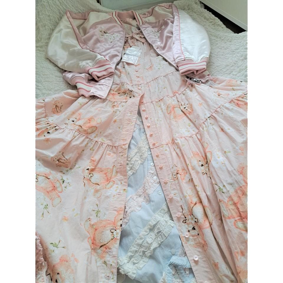 【タグ付】配色フリルローンスカートPINKHOUSEピンクハウス
