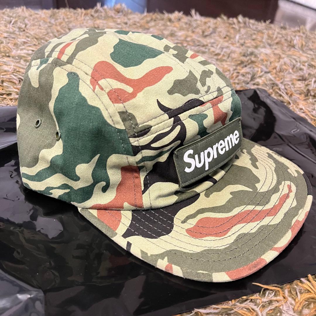 Supreme キャップ　Box Logo カモ柄 USA製 旧タグ オールド