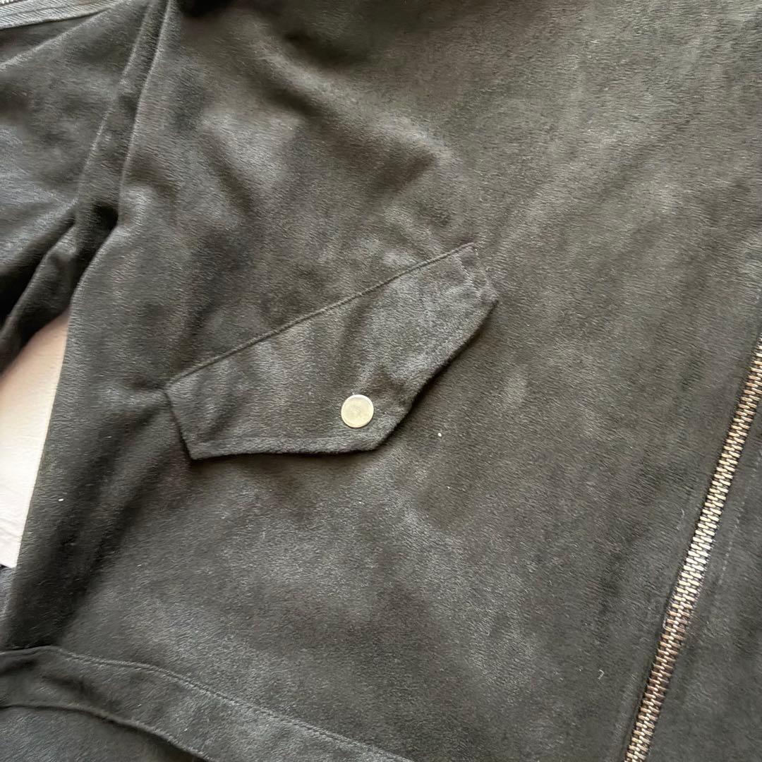 ジャケット・アウター y2k black CASPER JOHN AIVER suede jacket