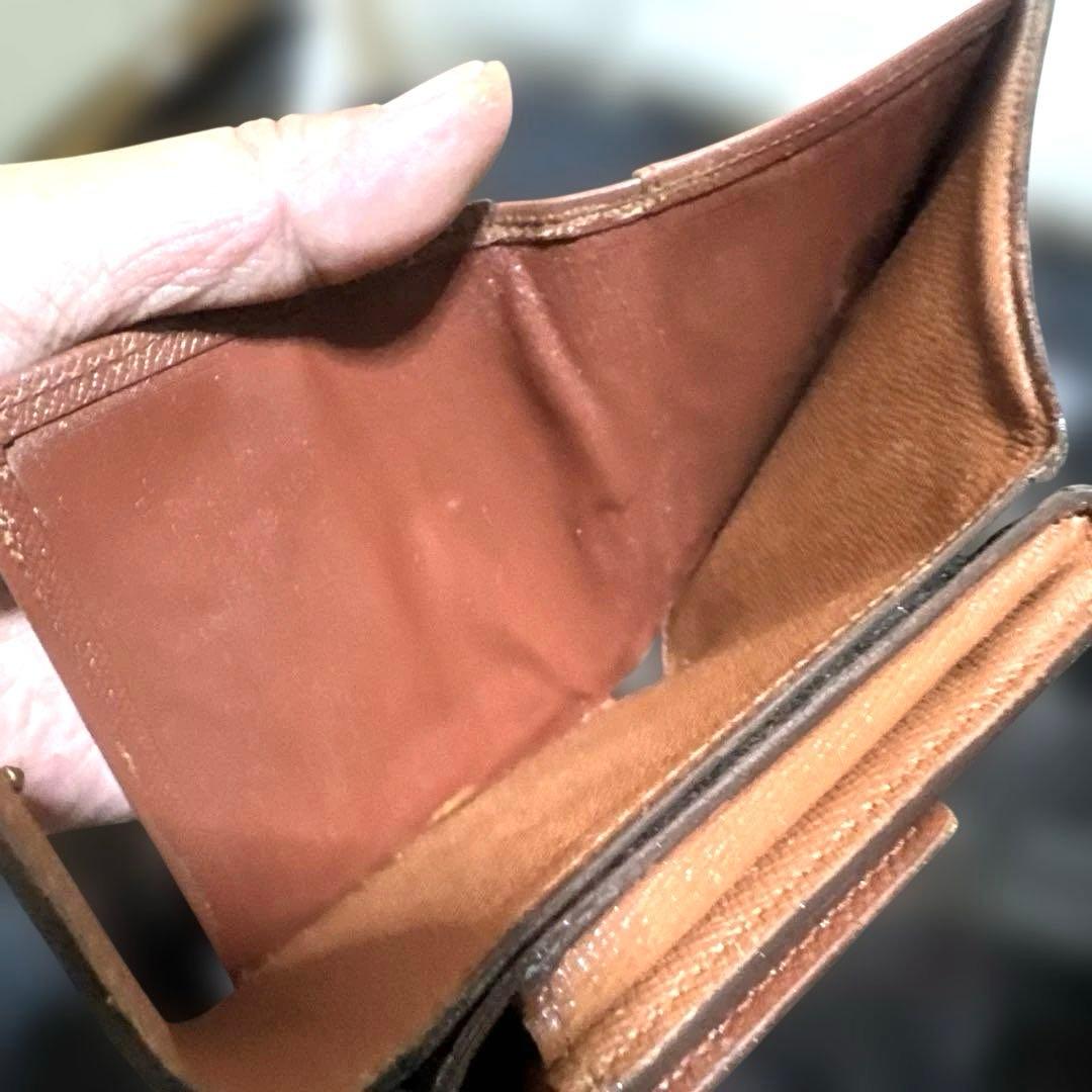 13☆良品☆シンメトリーType ♪モノグラム Wホック折財布
