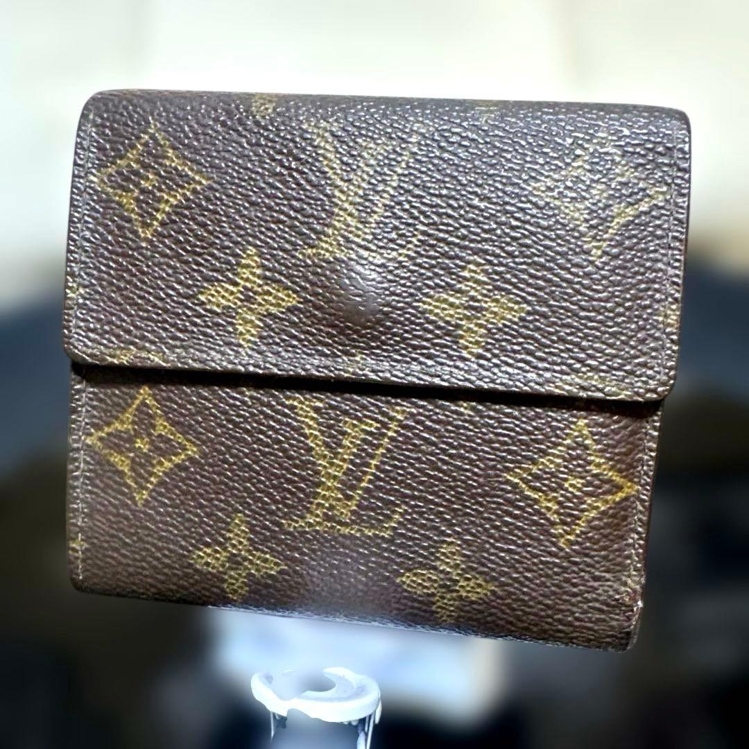 13☆良品☆シンメトリーType ♪モノグラム Wホック折財布