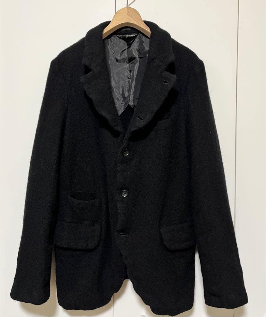 25AW ブラックコムデギャルソン ウール縮絨　ジャケット