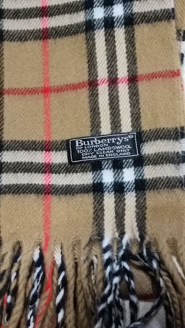 Burberrys バーバリー マフラー ノバチェック ラムウール