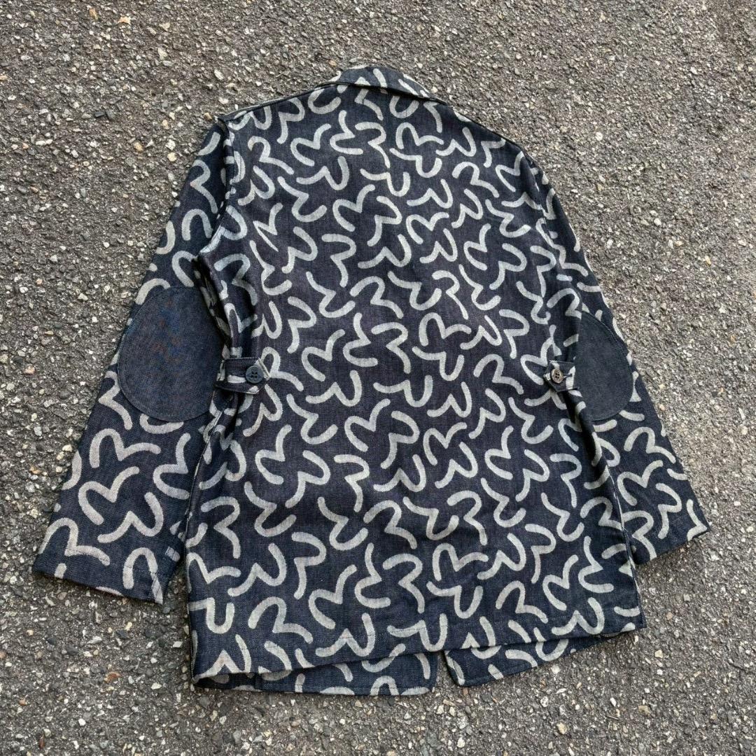 EVISU hidehiko yamane テーラードジャケット 総柄　カモメ