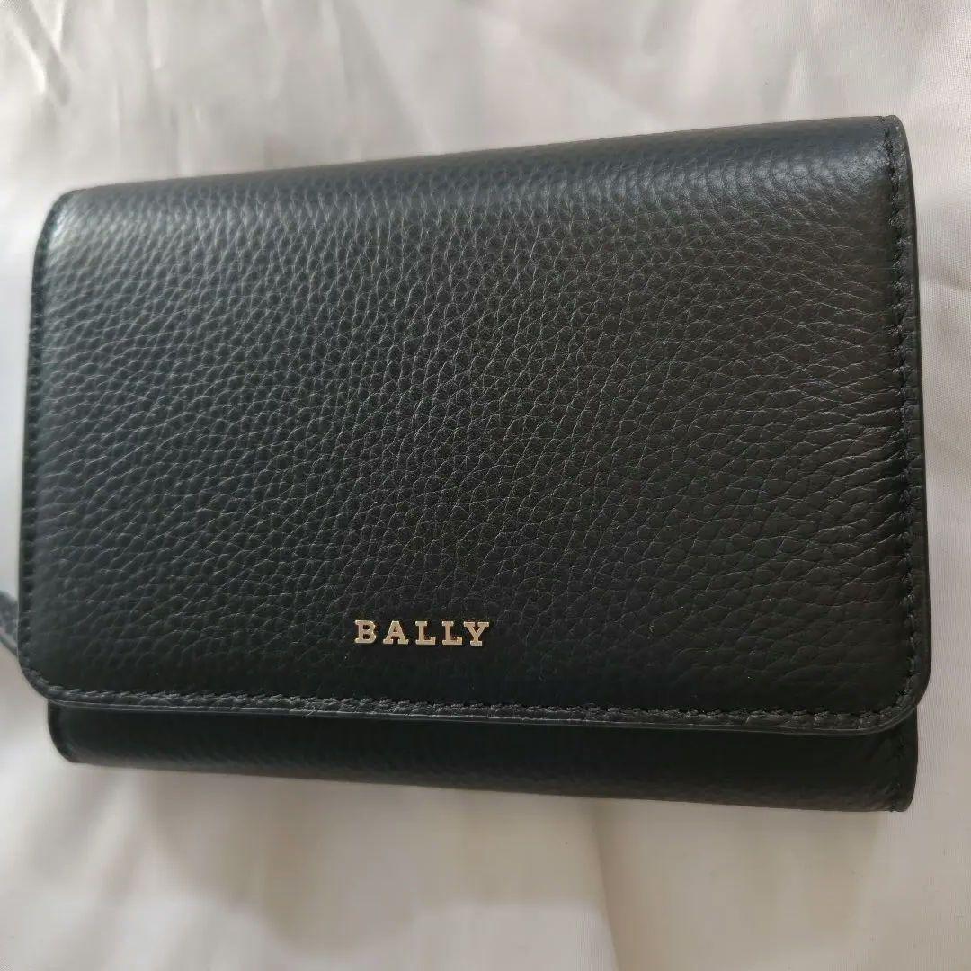 未使用級　バリー 二つ折り財布 レザー 本ラウンドファスナー BALLY