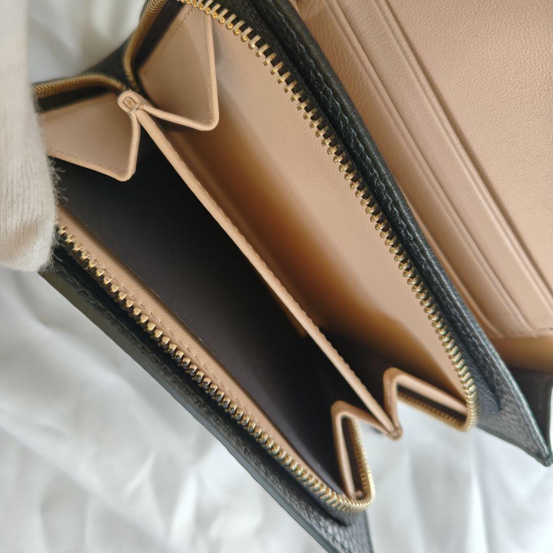 未使用級　バリー 二つ折り財布 レザー 本ラウンドファスナー BALLY