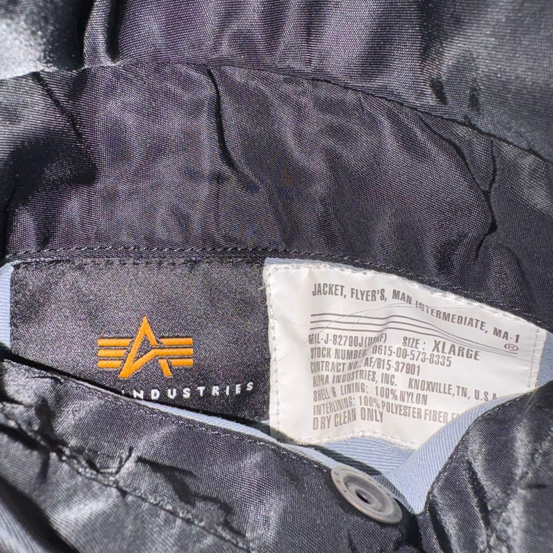 【希少XL✨️】ALPHA INDUSTRIE ma-1 ブラック