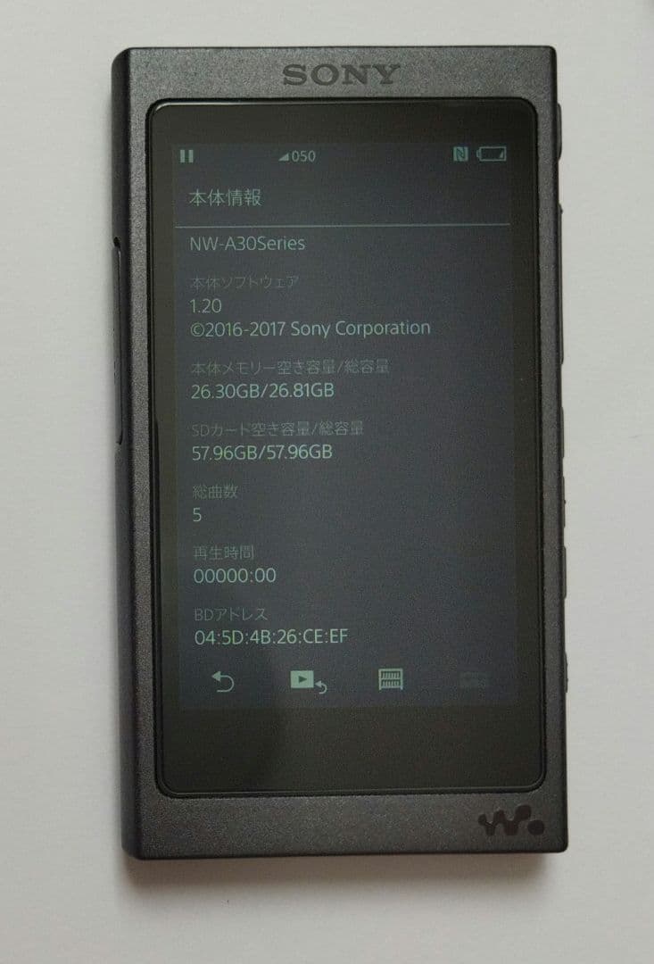 SONY NW-A30シリーズ walkman