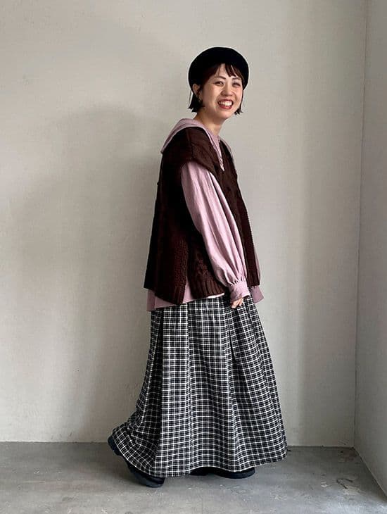 ソウルベリー　主役になりたくないチェックのスカート