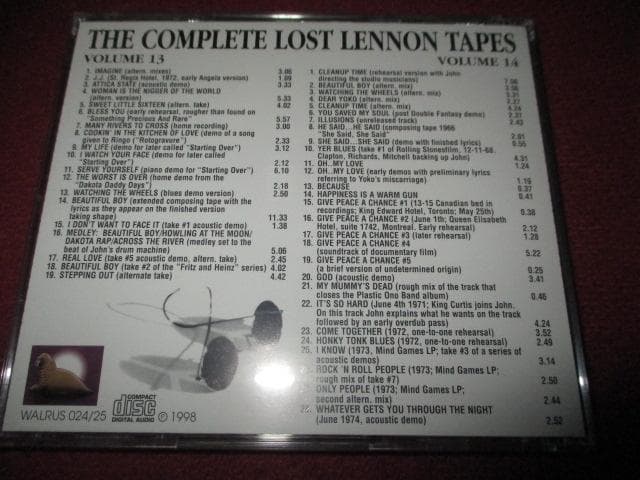 john lennon lost lennon (WALRUS盤送料込み!!)