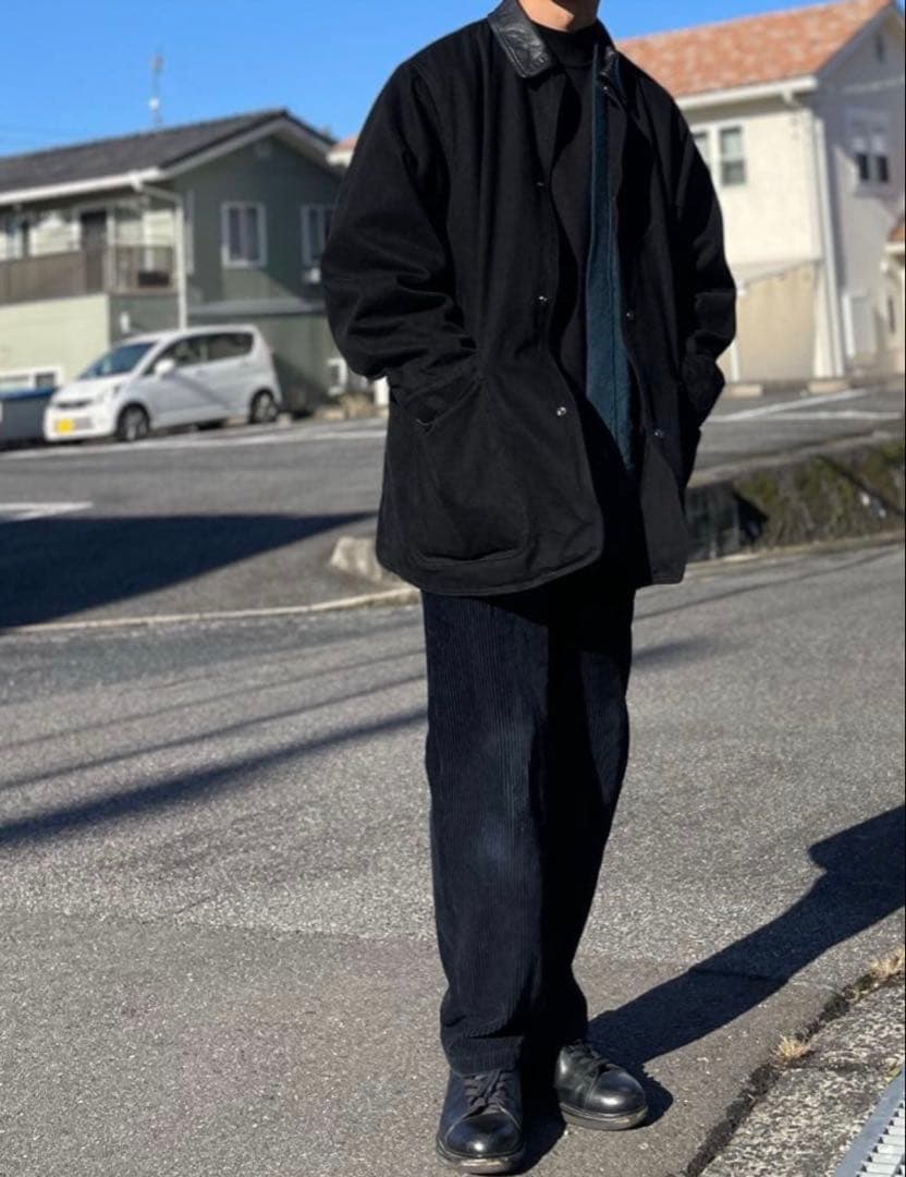 漂*様 ショップ別注 25AW オリジナル カバーオール デニムレザーワークジャ