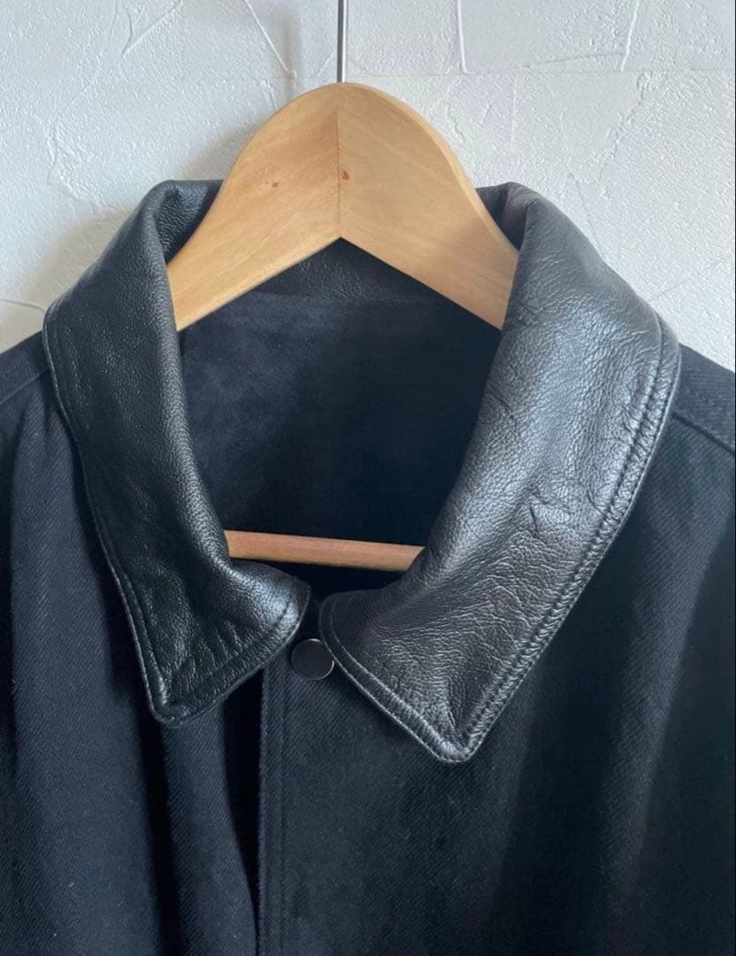 漂*様 ショップ別注 25AW オリジナル カバーオール デニムレザーワークジャ