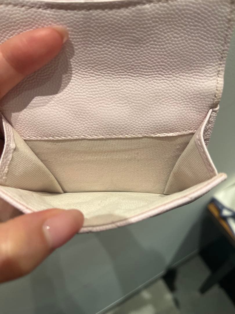 み*な様 CHANEL♥キャビアスキン三つ折り財布