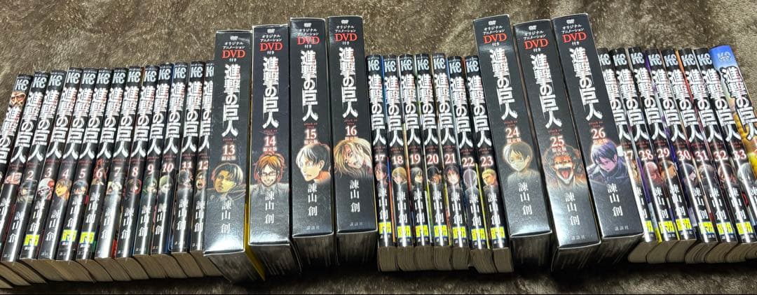 進撃の巨人 全34巻 DVD付き