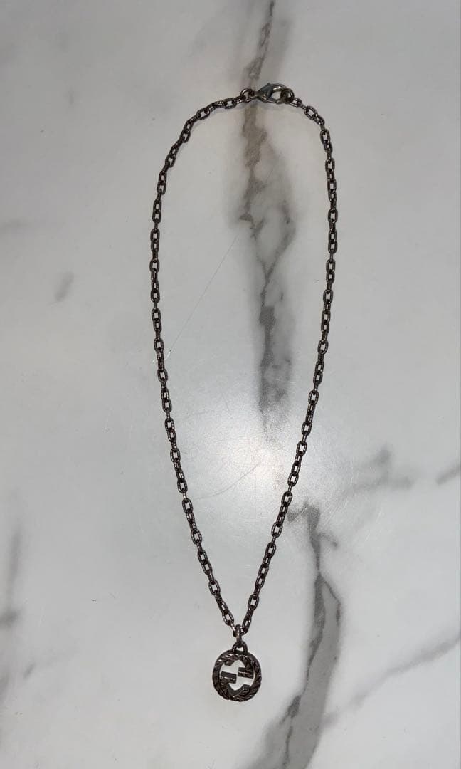GUCCI グッズ　ネックレス　インターロッキングG