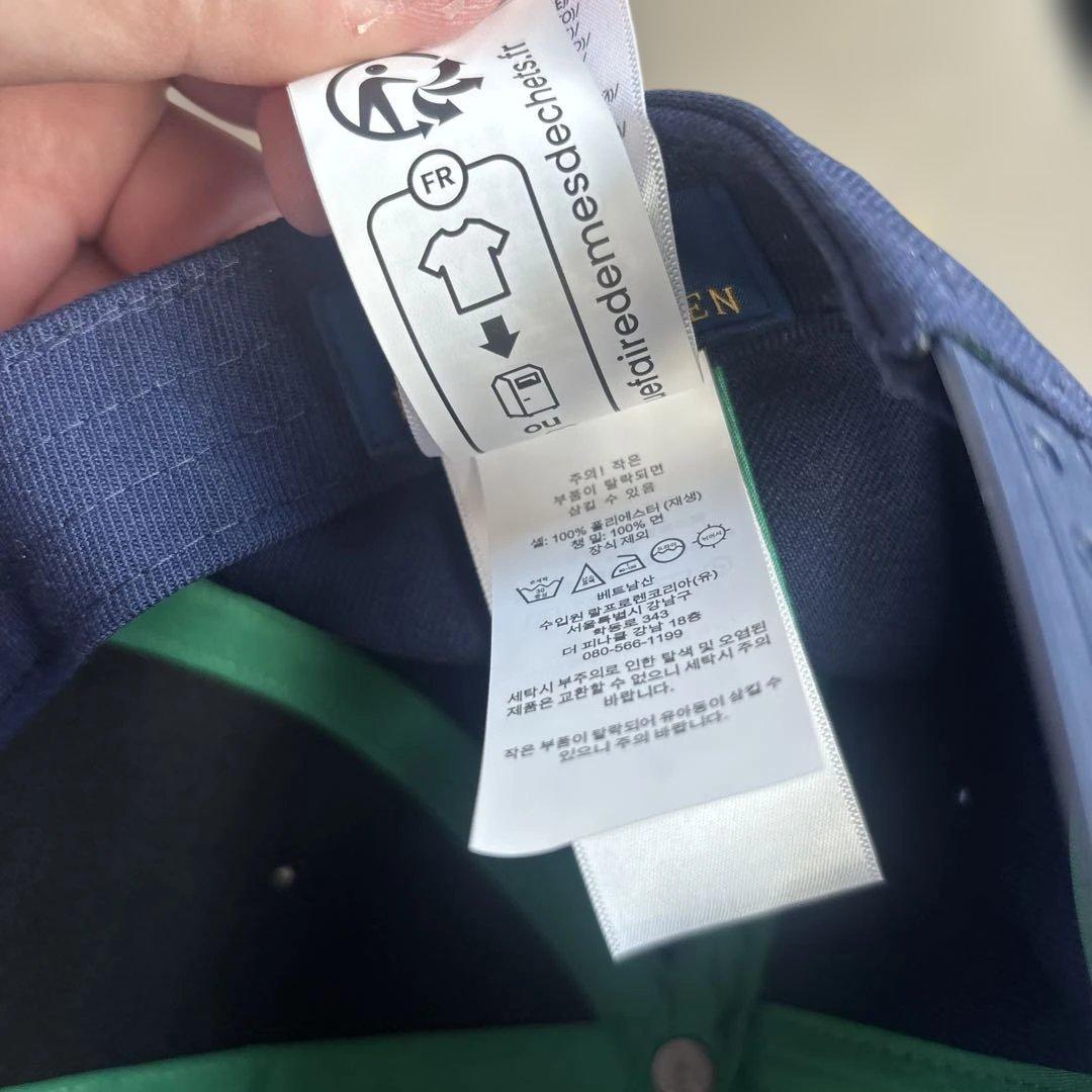 新古品Poloメンズキャップ　紺色