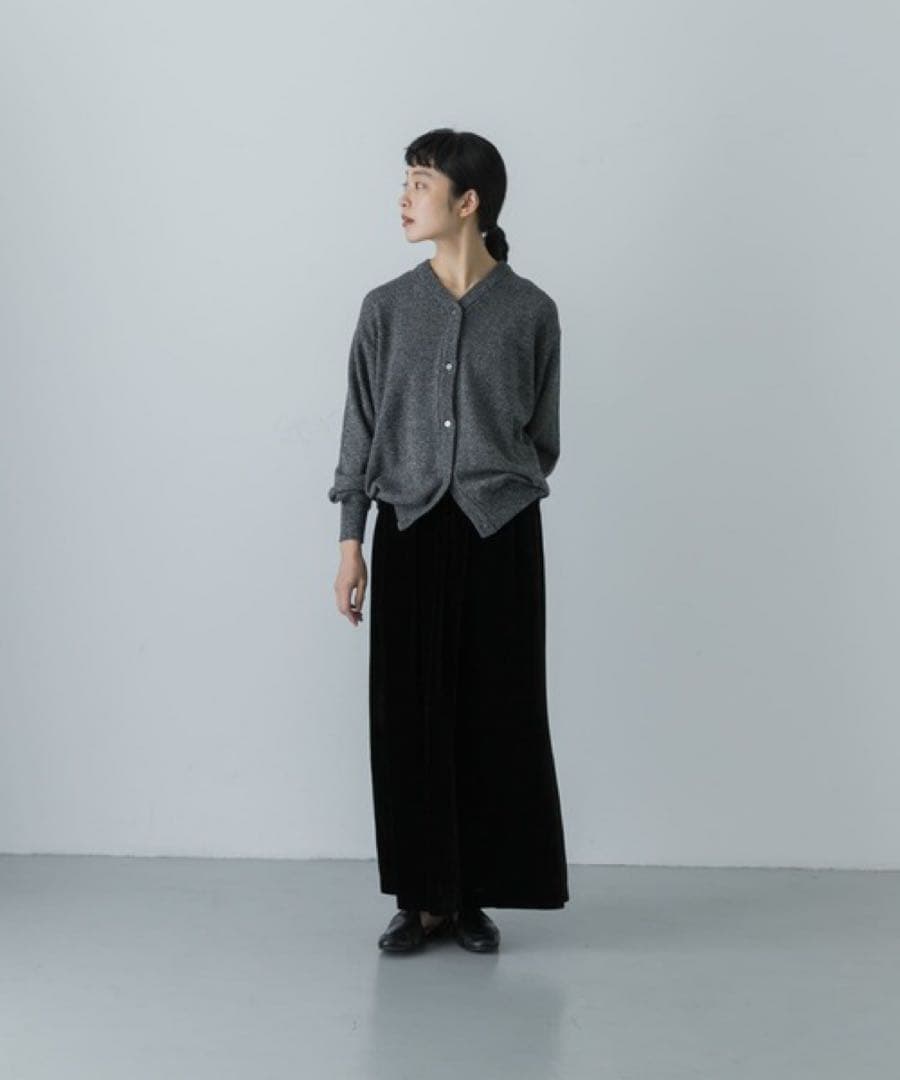 【美品】かぐれ　レーヨンシルクベルベットスカート