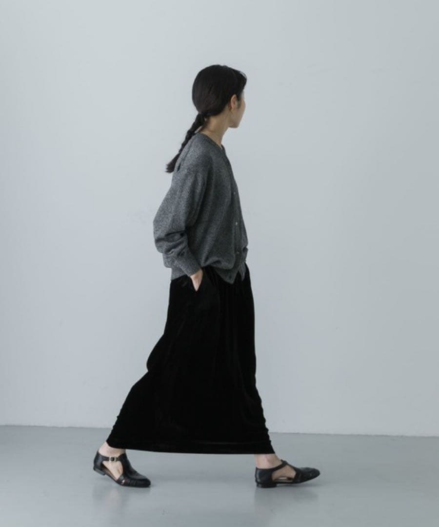 【美品】かぐれ　レーヨンシルクベルベットスカート