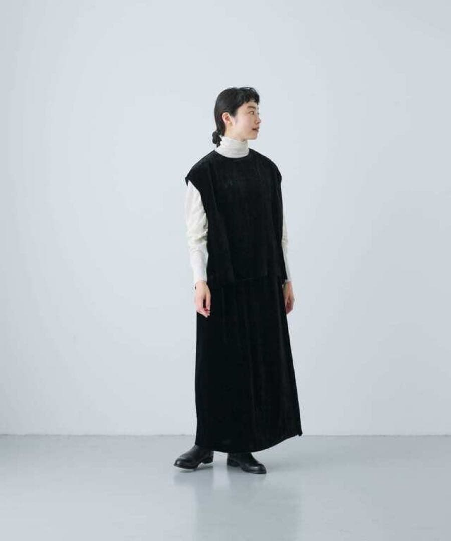 【美品】かぐれ　レーヨンシルクベルベットスカート