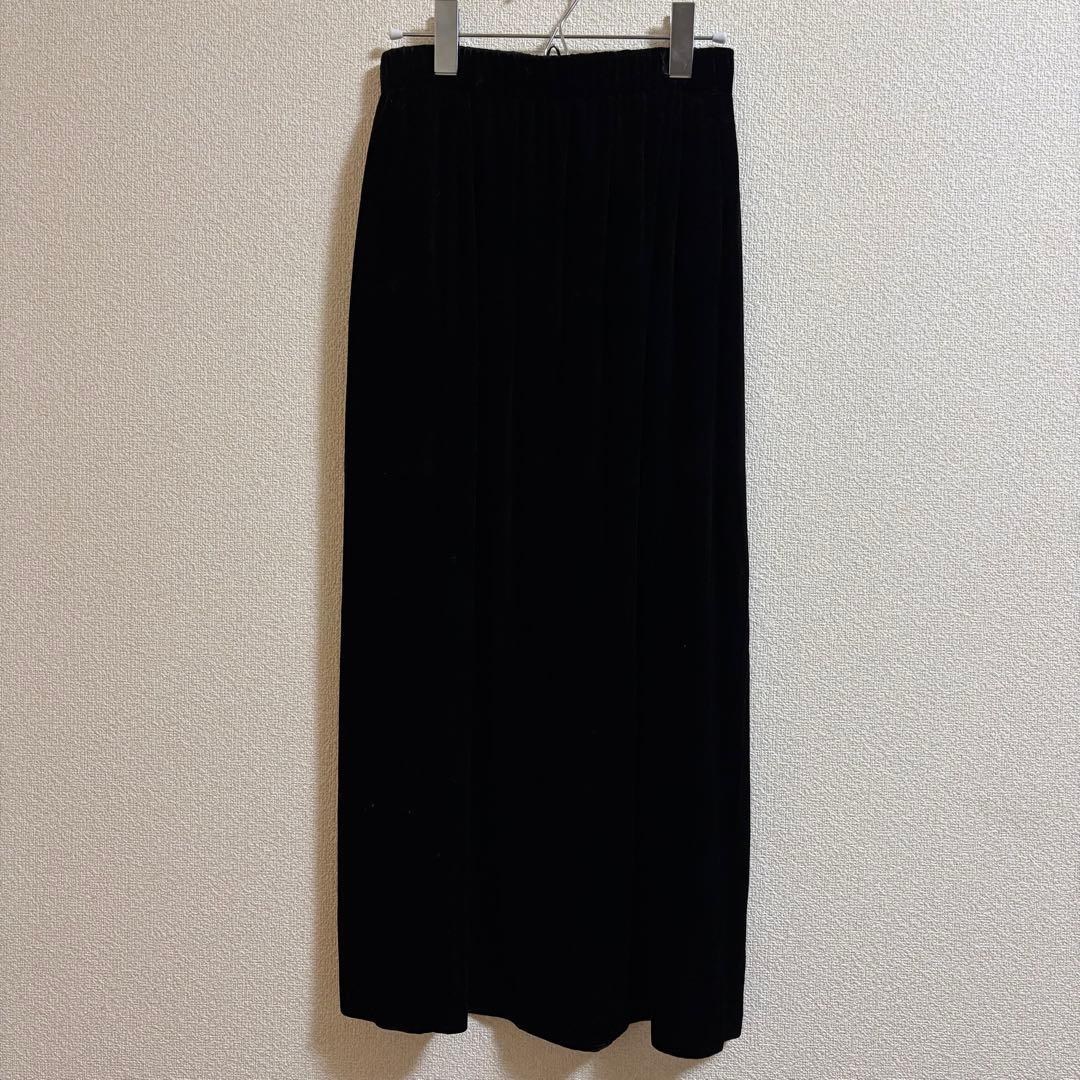 【美品】かぐれ　レーヨンシルクベルベットスカート