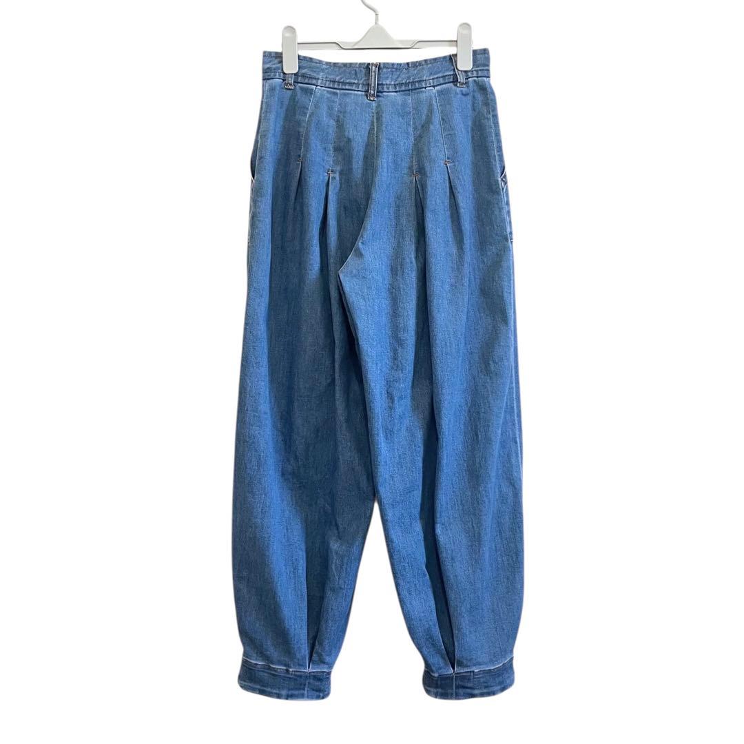ZUCCa 24SS ハイパーストレッチライトデニム　S バルーン ワイドパンツ