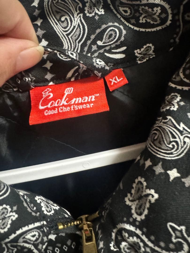 Cookman ペイズリー柄キルティングジャケット XL