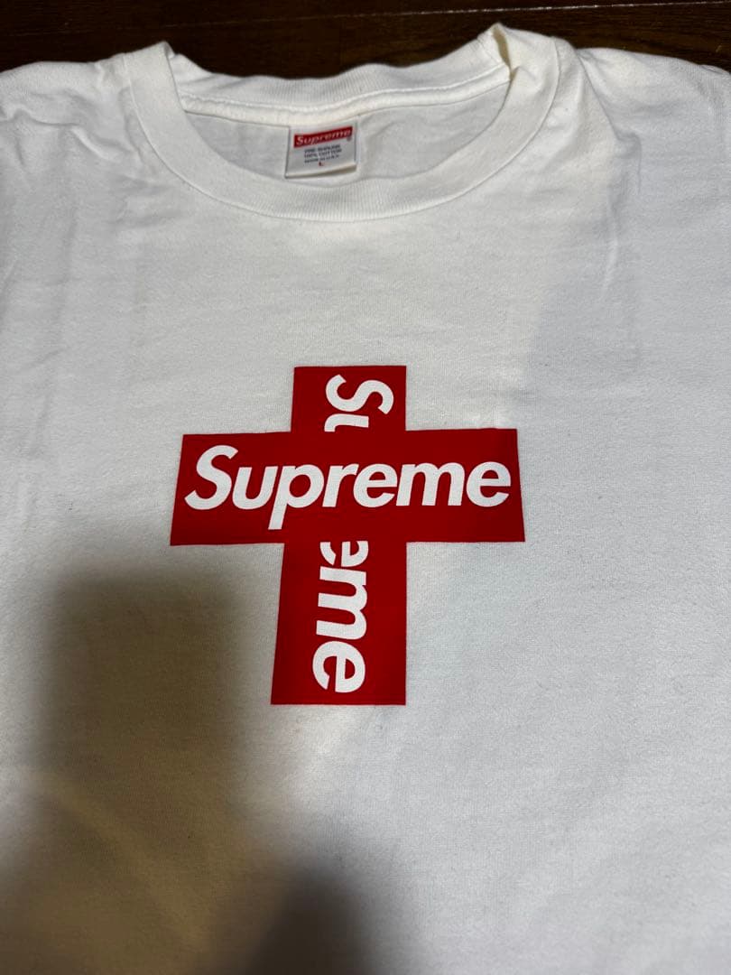 SUPREME cross box logo tee名作ロゴTシャツ