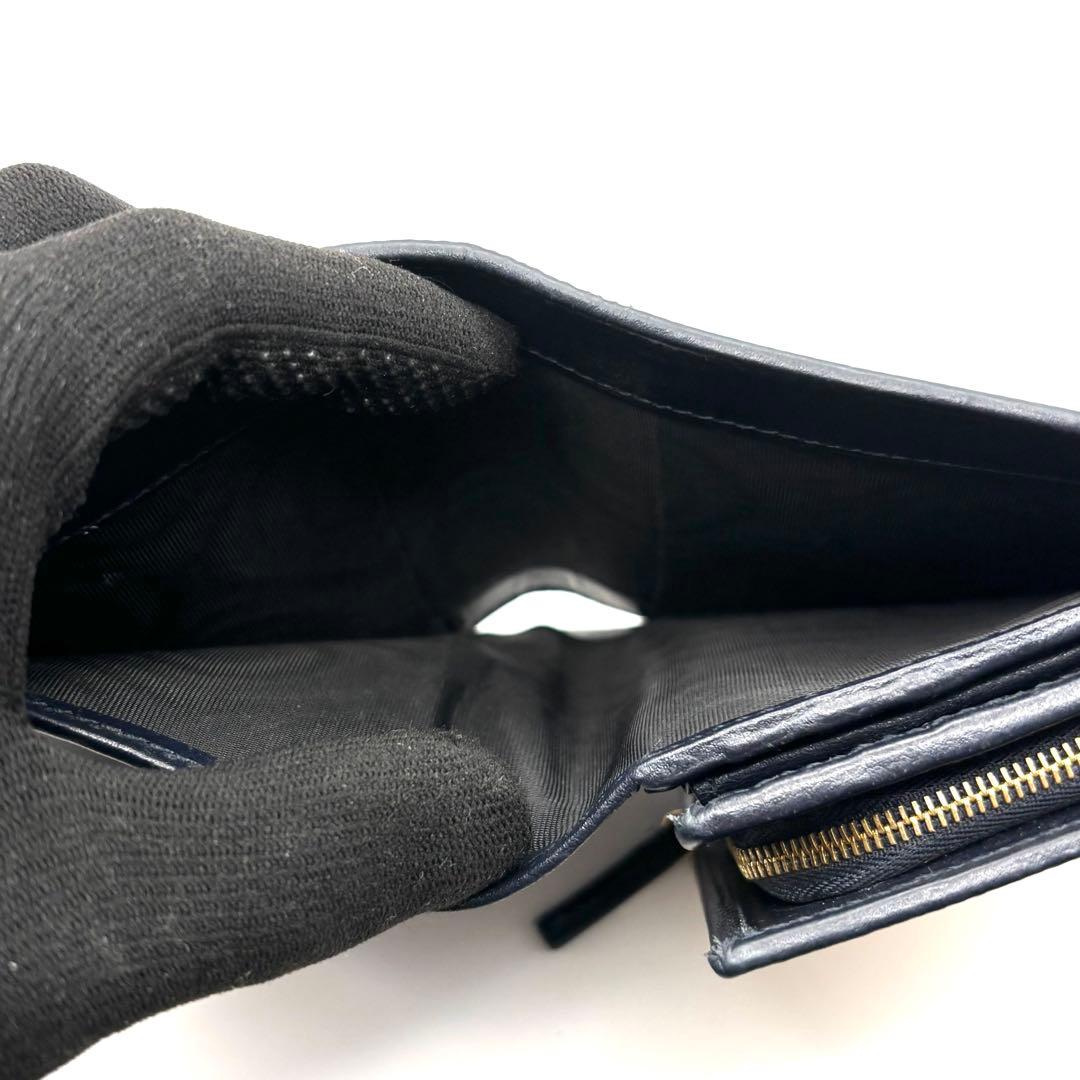 付属品完備 グッチ 二つ折り財布 ホースビット キャンバス ゴールド 金具