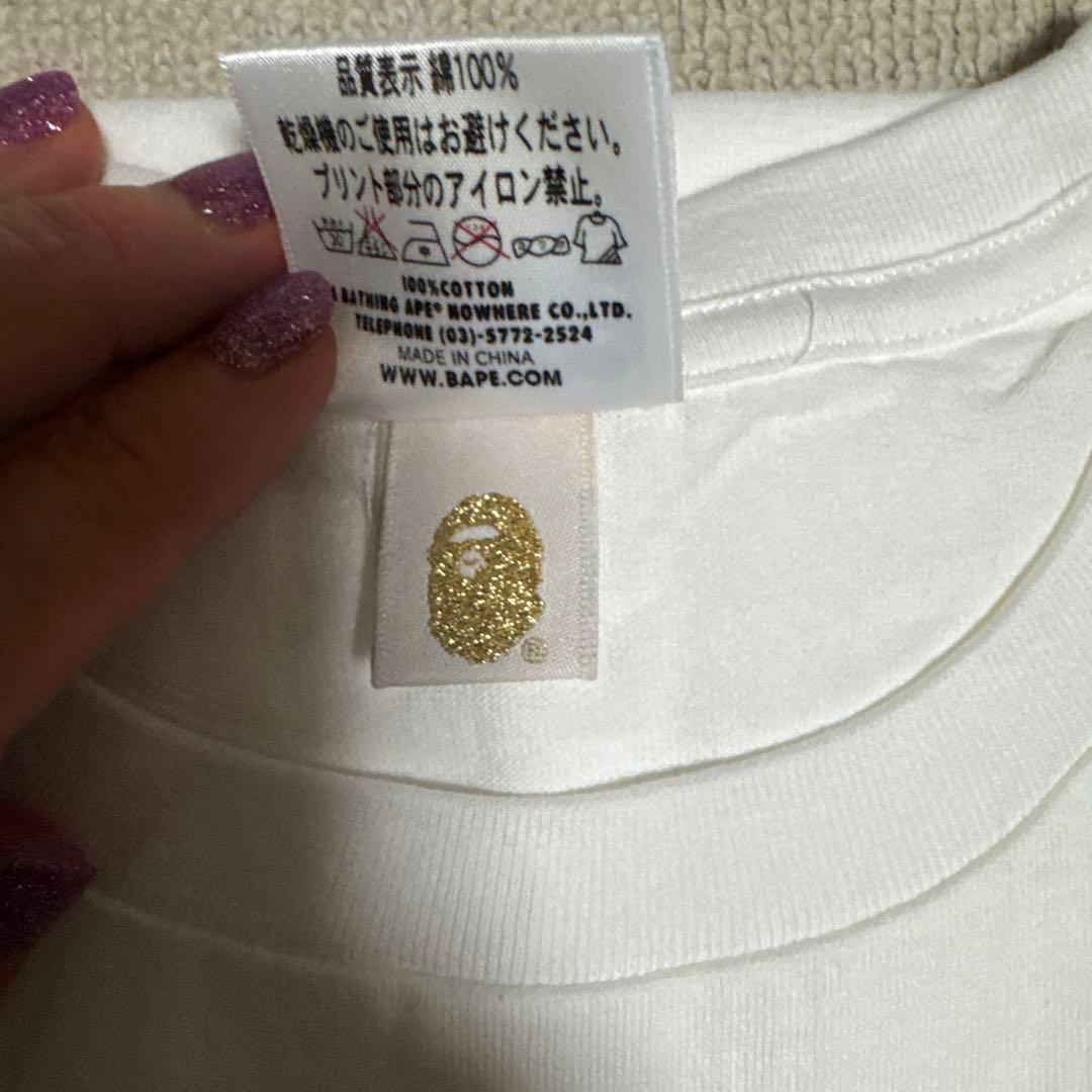 値下げしましたA BATHING APE シャーク Tシャツ Mサイズ