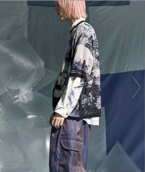 MAISON SPECIAL　プライムオーバー　ニットTシャツ ほぼ新品