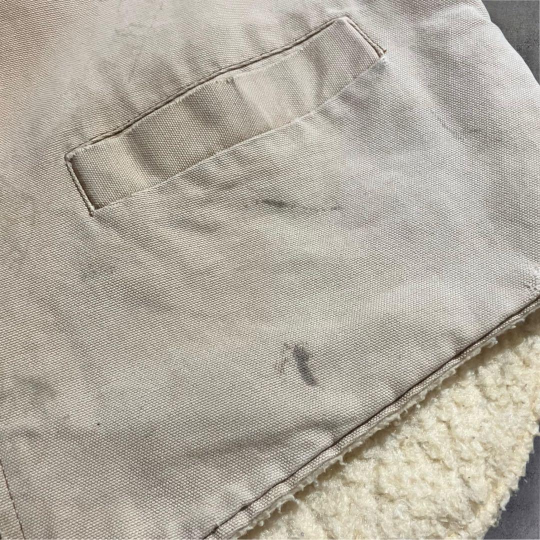 Carhartt ボアライナーベスト 生成り フェード 雰囲気 L リアルワーク