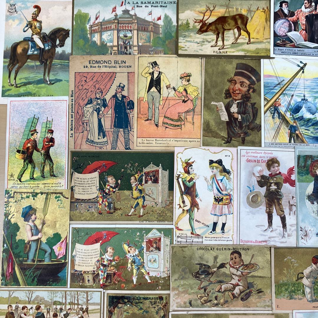 砂漠できなこ★フランスアンティーク★クロモス40枚セット★