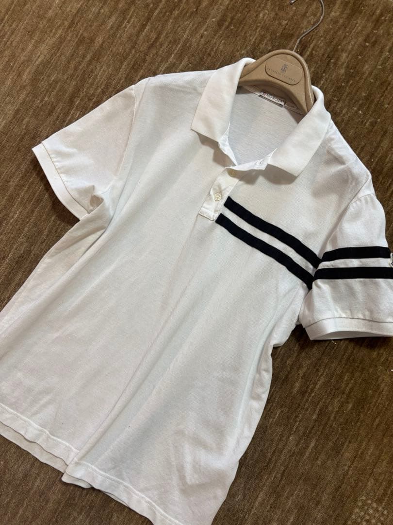 モンクレール　MONCLER ホワイト　ポロシャツ