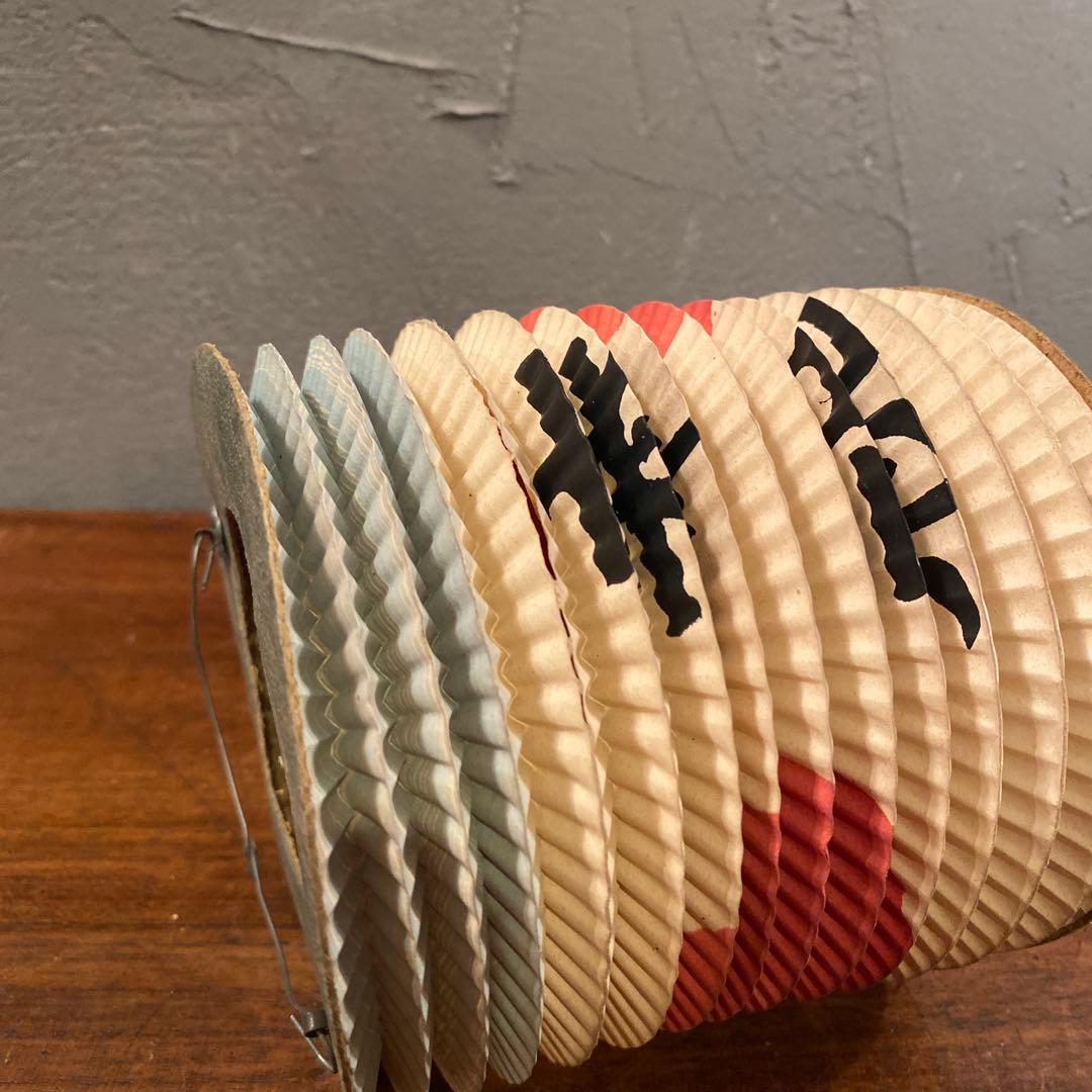 昭和初期 骨董品 日の丸 提灯 古道具 稀少 未使用保管品 奉祝