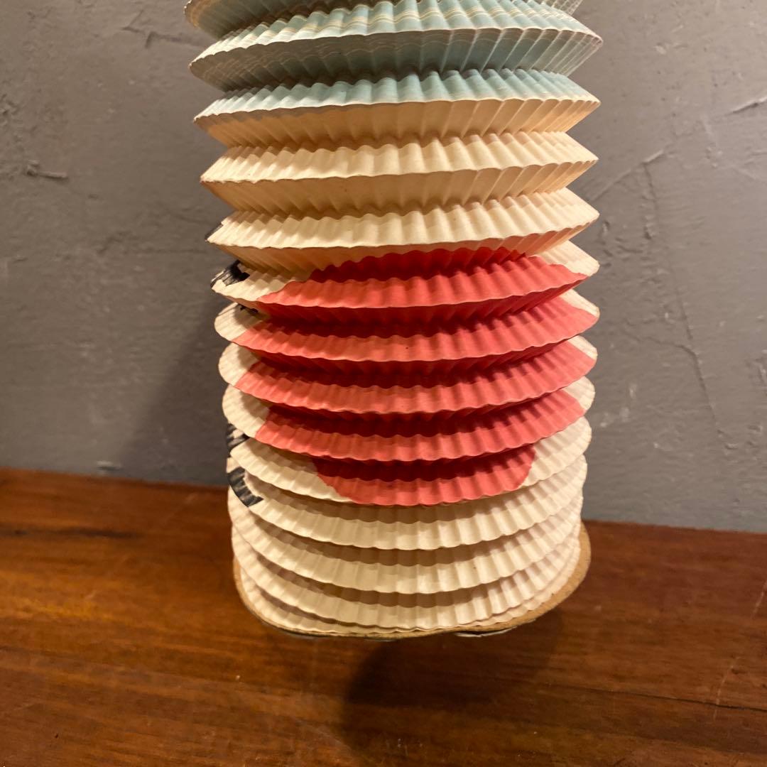 昭和初期 骨董品 日の丸 提灯 古道具 稀少 未使用保管品 奉祝