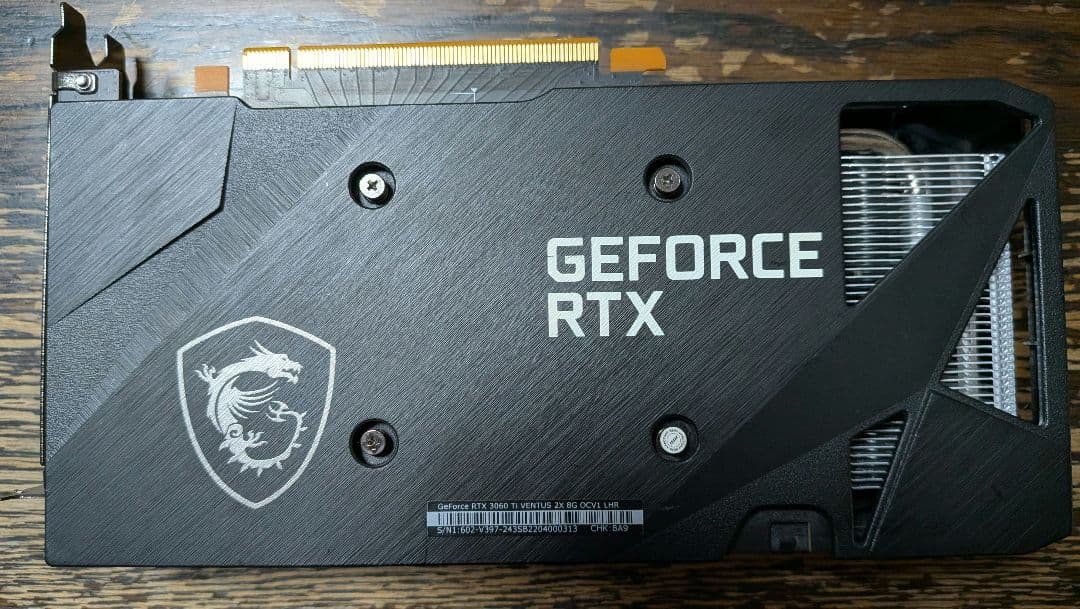 MSI GeForce RTX3060Ti VENTUS【ファン交換修理品】