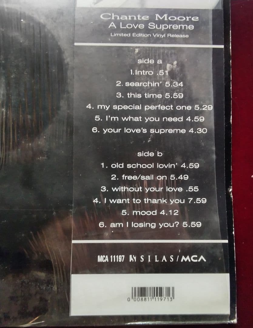 CHANTE MOORE「A LOVE SUPREME」LPレコード