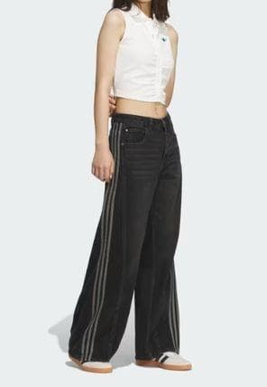 【韓国限定品】adidas デニムパンツ 日本国内未販売品