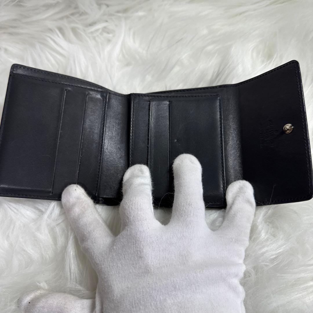 あさひ様Louis Vuitton モノグラム 二つ折り財布 黒 グラセ