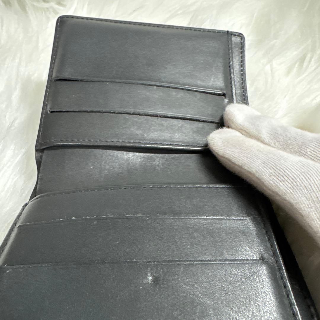 あさひ様Louis Vuitton モノグラム 二つ折り財布 黒 グラセ