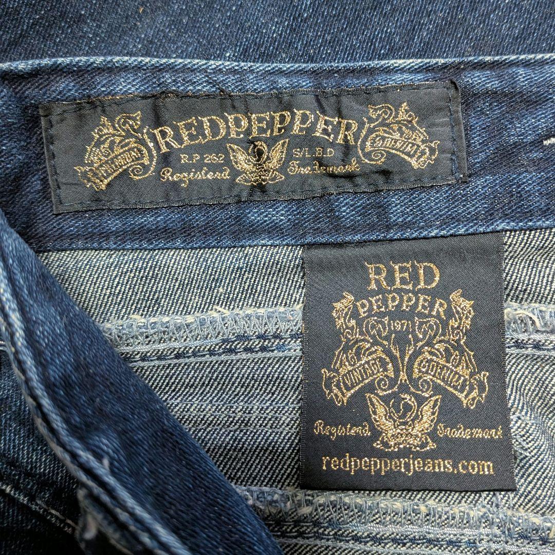 RED PEPPER レッドペッパー ブーツカットデニム インディゴ 25インチ